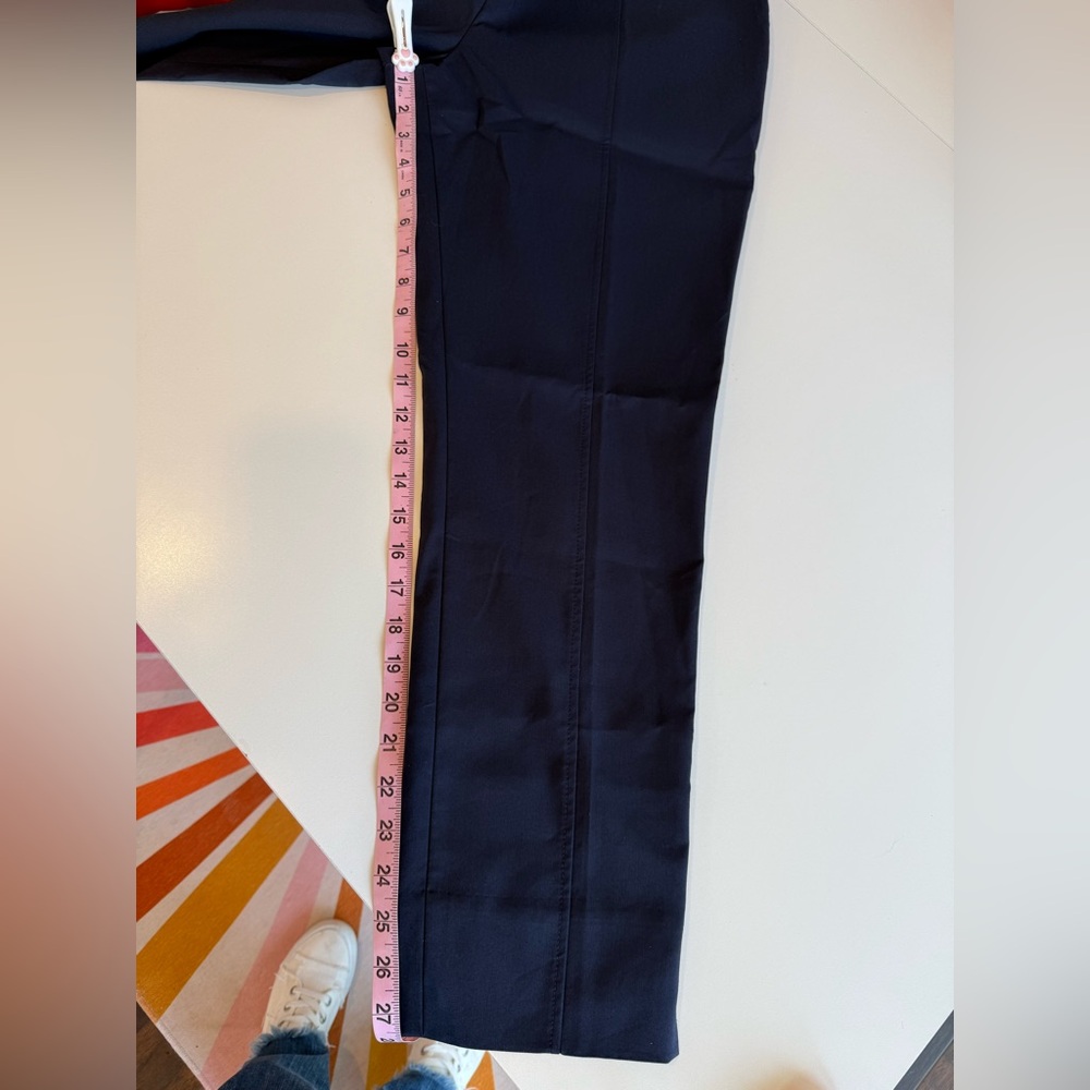 Tory Burch NWT Callie Skinny Ankle Pants Classic Navy Size 10 - Picture 10 of 12